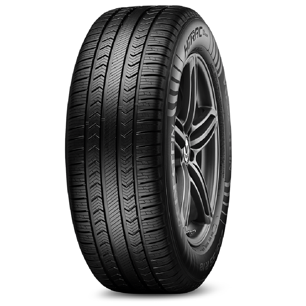 Vredestein Hitrac tire on white background